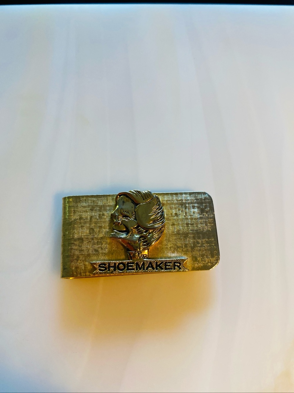 Gold Tone Vintage Willie Shoemaker Money Clip. 1960’s